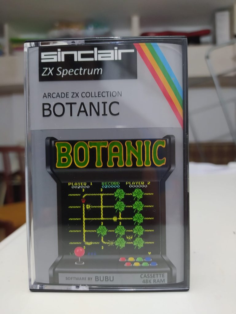portada del cassette de botanic por bubu de la serie arcade zx collection
